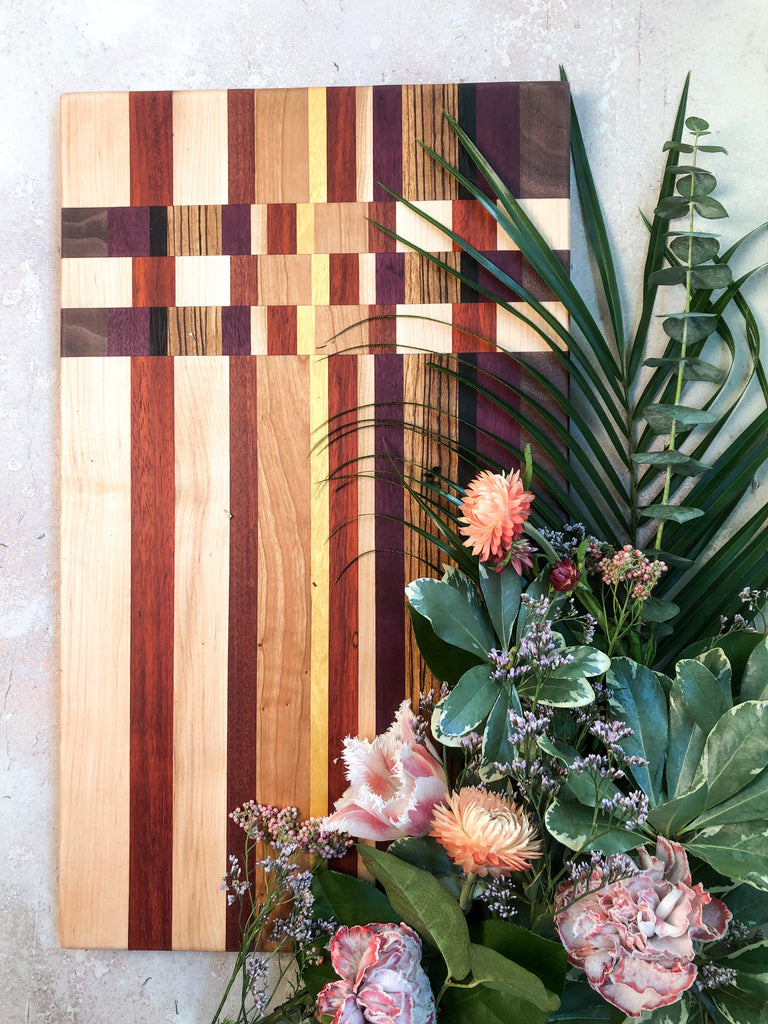 Large Exotic Wood Cutting Board by Honorable Oak - Philadelphia